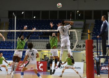 Imagen de uno de los partidos jugados durante este pasado fin de semana en la Superliga Masculina.