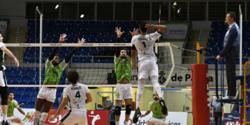 Imagen de uno de los partidos jugados durante este pasado fin de semana en la Superliga Masculina.