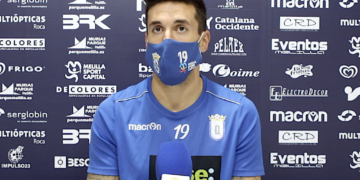 El jugador unionista, en la rueda de prensa.