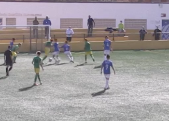 Imagen del partido de ayer.