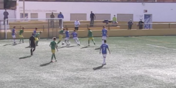 Imagen del partido de ayer.