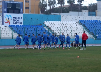 La plantilla local se ejercitó en la mañana de ayer.