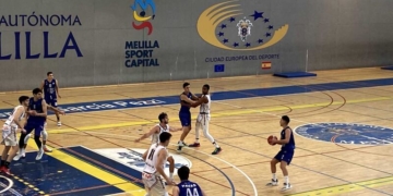 Imagen de uno de los partidos del cuadro melillense.