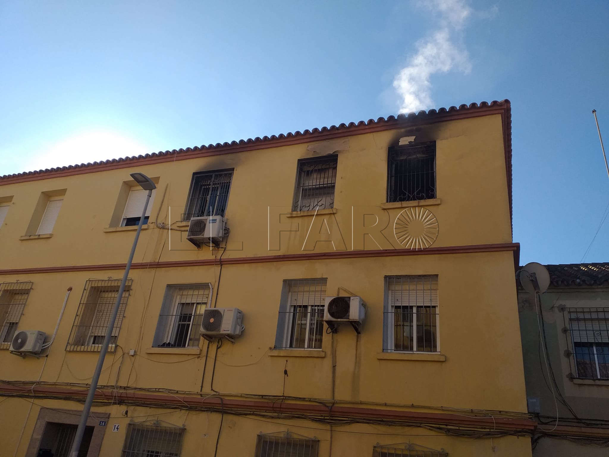 Incendio en una vivienda de la calle Covadonga