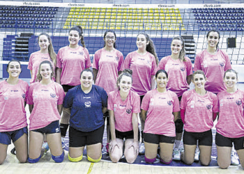 Componentes de la plantilla del MSC Voleibol femenino.