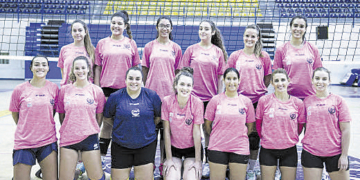 Componentes de la plantilla del MSC Voleibol femenino.