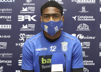 El jugador panameño, en la rueda de prensa oficial.
