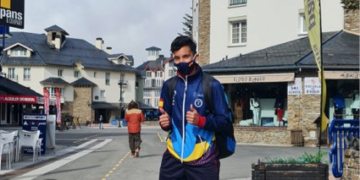 El joven melillense, Yusef Mohamed Mizzian, ya se encuentra en Sierra Nevada, donde le espera un duro recorrido.