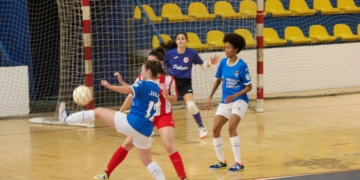 Bia y Julia, en el partido del filial.