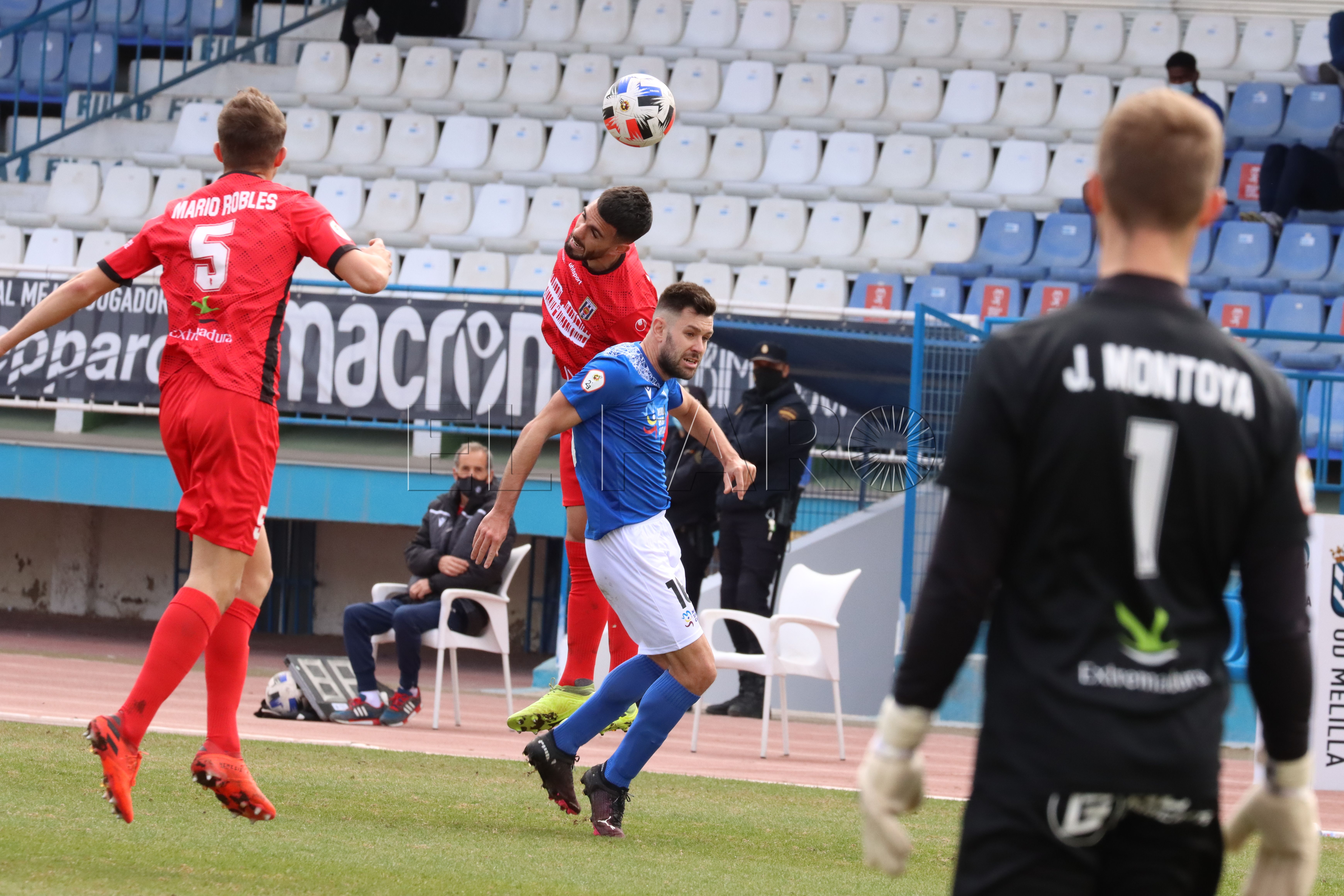 Un doblete de Borja Díaz le da la victoria a la UD Melilla