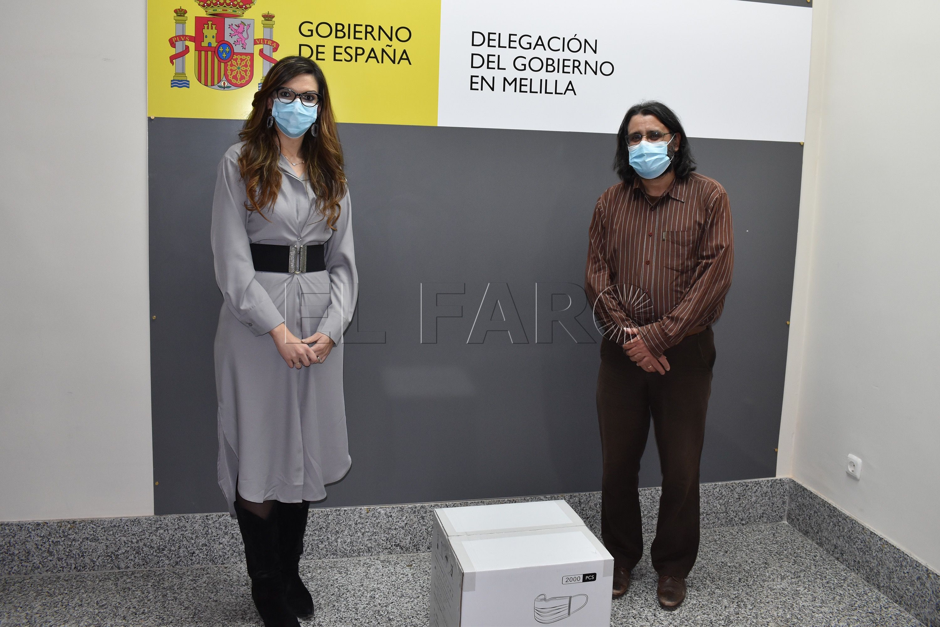 La Delegación del Gobierno entrega 18.000 mascarillas a los centros educativos de Melilla