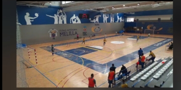Imagen del partido disputado en la jornada de ayer.