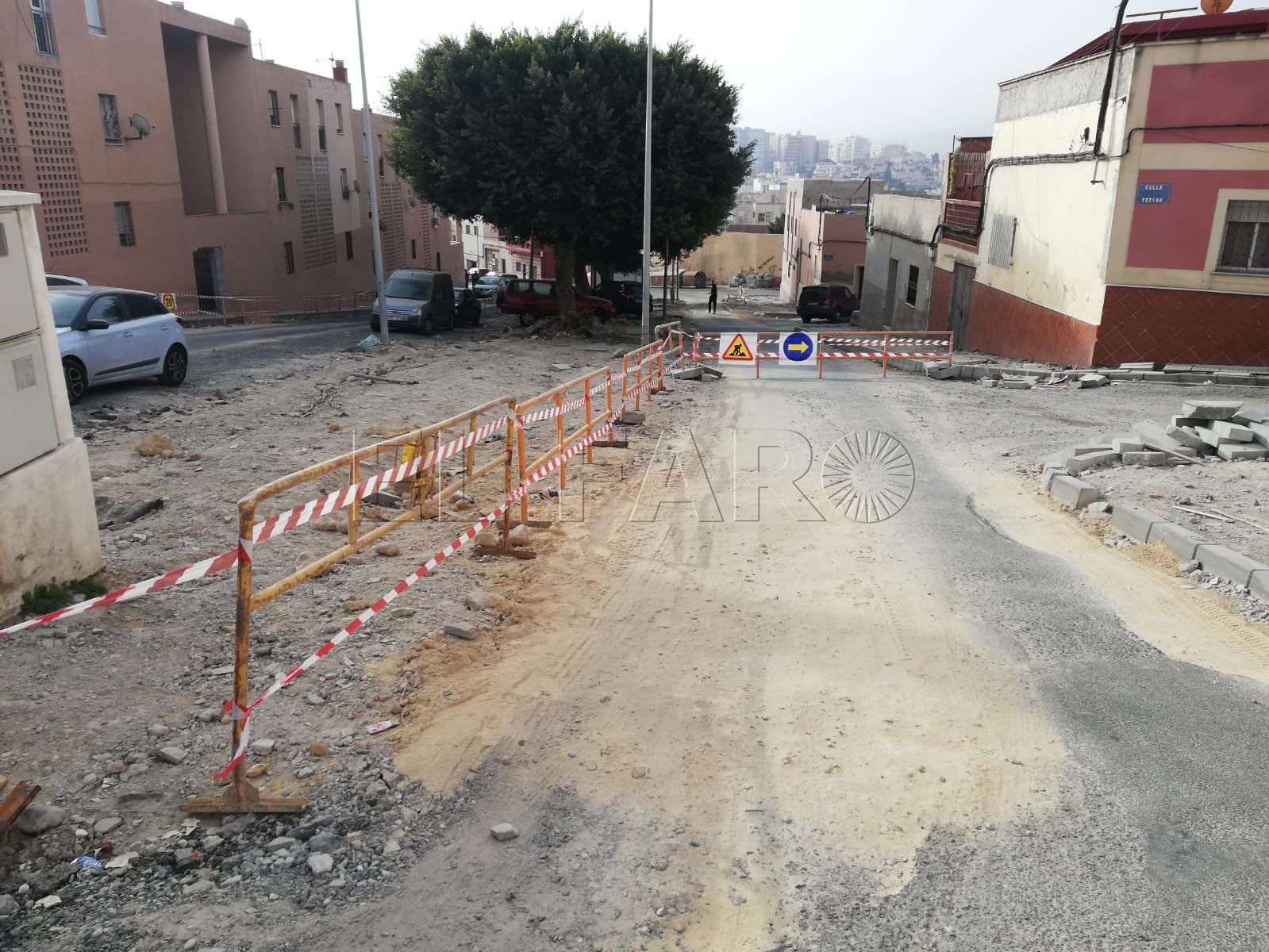 El lunes continuarán los trabajos en la calle Tadino de Martinengo