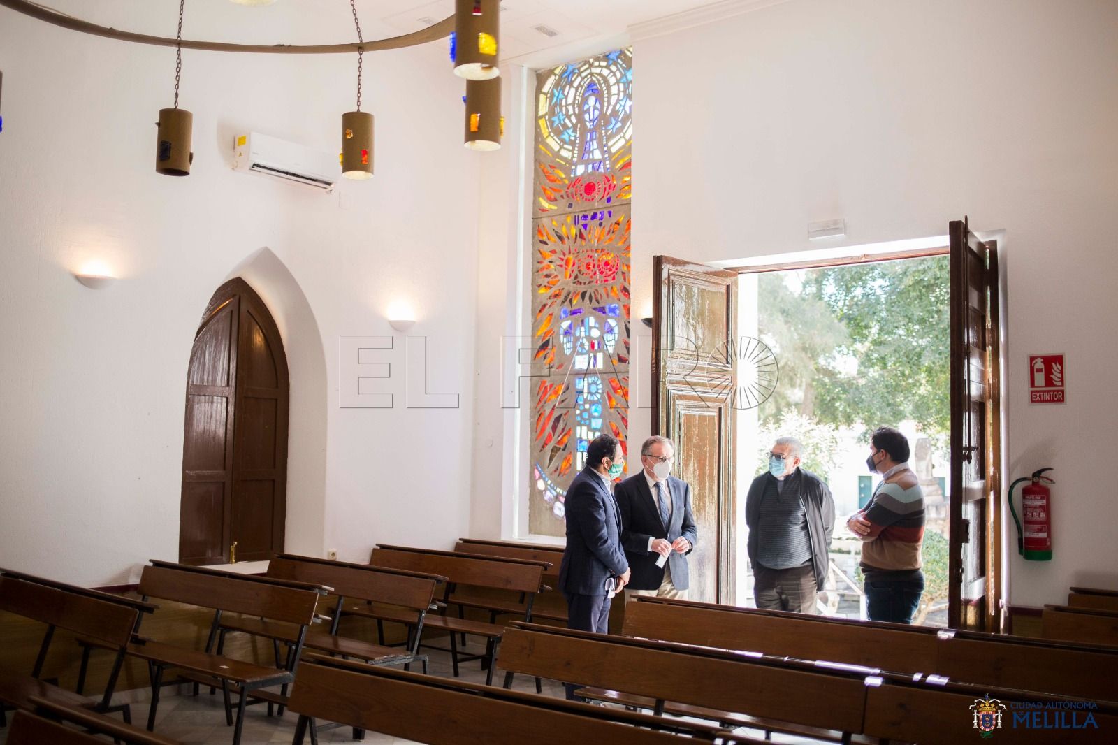 Finalizan las obras de la reparación de la capilla del cementerio cristiano