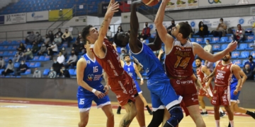 Mbaye consiguió anotar 12 puntos en el encuentro disputado en Murcia, siendo muy importante su aportación, sobre todo, en la fase final del encuentro.