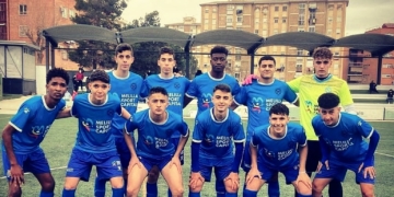 Uno de los onces iniciales de la escuadra melillense esta temporada.