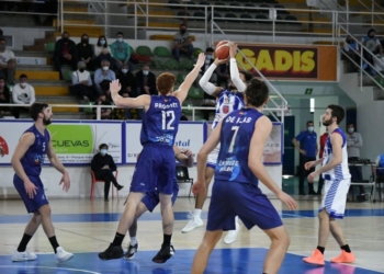 Imagen del último partido melillense que fue en Ponferrada.