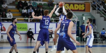 Imagen del último partido melillense que fue en Ponferrada.
