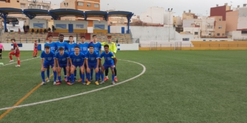 Once inicial de la escuadra de nuestra ciudad en el partido de ayer.