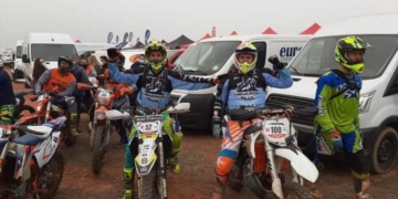 Pilotos melillenses. que se desplazaron hasta esta competición andaluza.