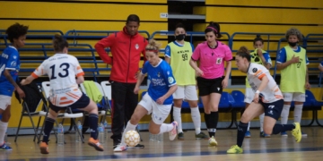La jugadora murciana, en uno de los partidos de la presente temporada liguera.