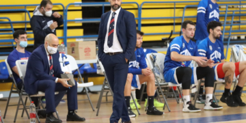 El entrenador melillense, en uno de los partidos de esta temporada liguera.