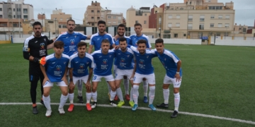 Once inicial que puso en liza el técnico Nacho Aznar en el partido que terminó empatando frente al C.P. Almería.