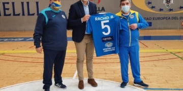 Técnico y presidente del Constitución junto a Rachid Bussian.