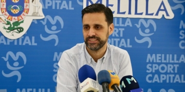 Alejandro Alcoba, en la rueda de prensa que ofreció en la jornada de ayer.