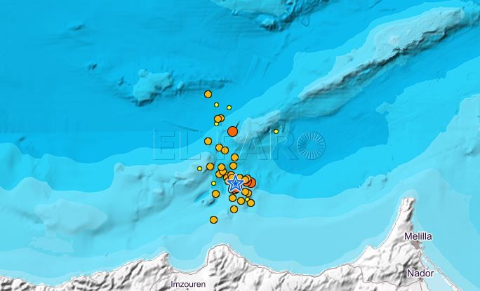 Elevada actividad sísmica en el mar de Alborán Sur durante este viernes