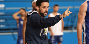 El melillense, en uno de los entrenamientos.