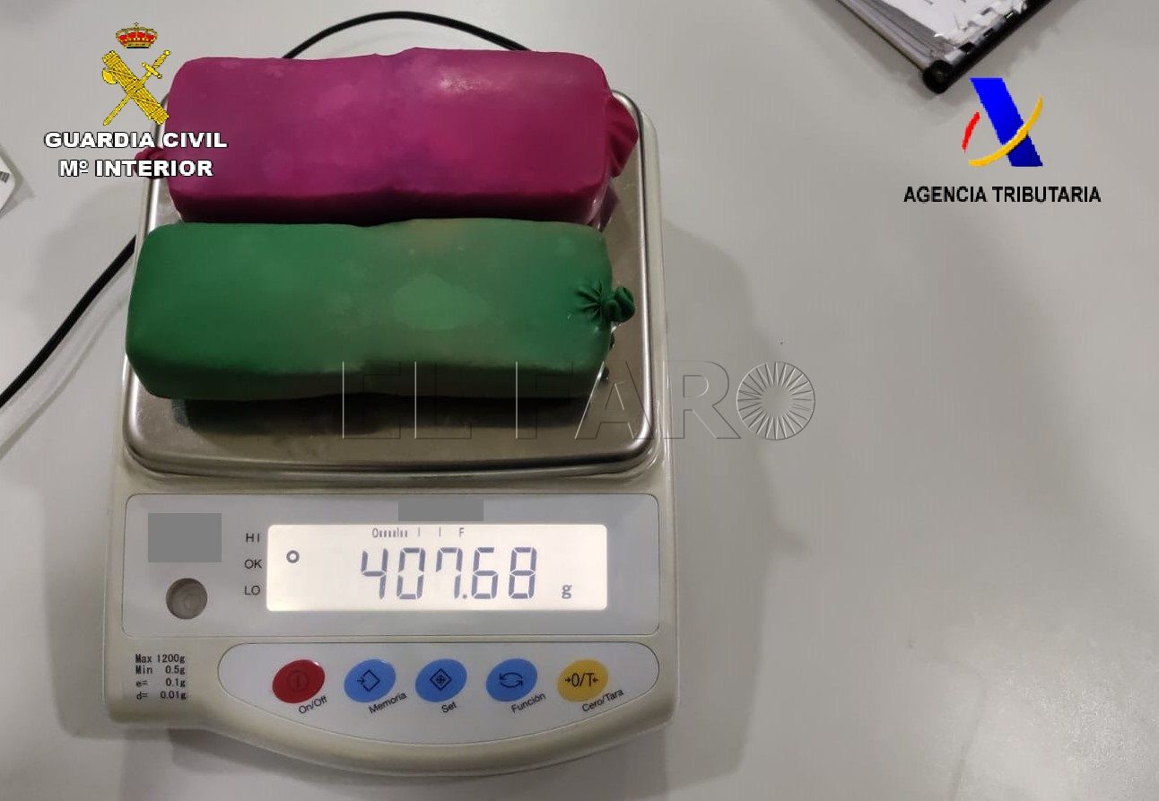 La Guardia Civil detiene a un joven en el Puerto de Melilla por llevar 407 gramos de hachís