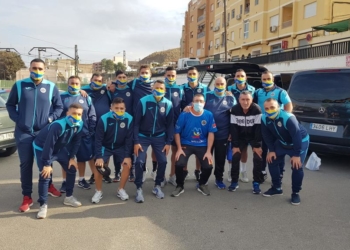 Componentes de la escuadra del Melilla Sport Capital Sporting Constitución en esta última temporada liguera.