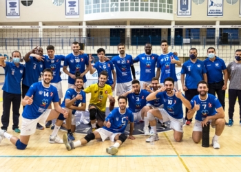 Integrantes de la plantilla del Melilla Sport Capital durante la pasada temporada.