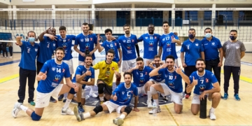 Integrantes de la plantilla del Melilla Sport Capital durante la pasada temporada.