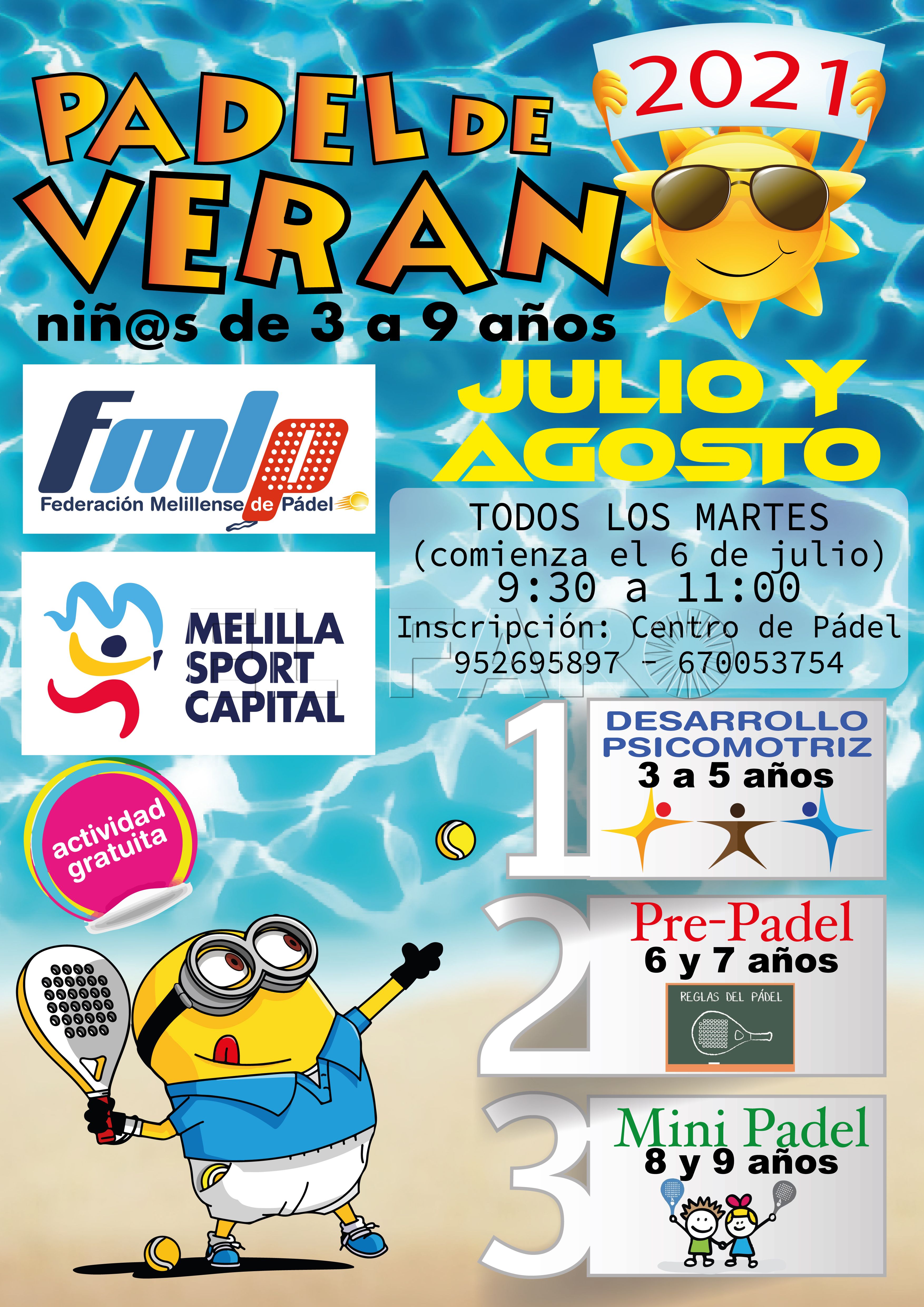 El pádel melillense no para en verano