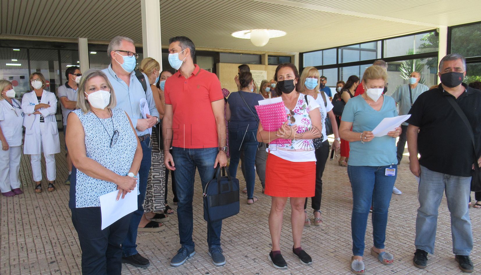 Manifestación de toda la plantilla contra las oposiciones del Ingesa