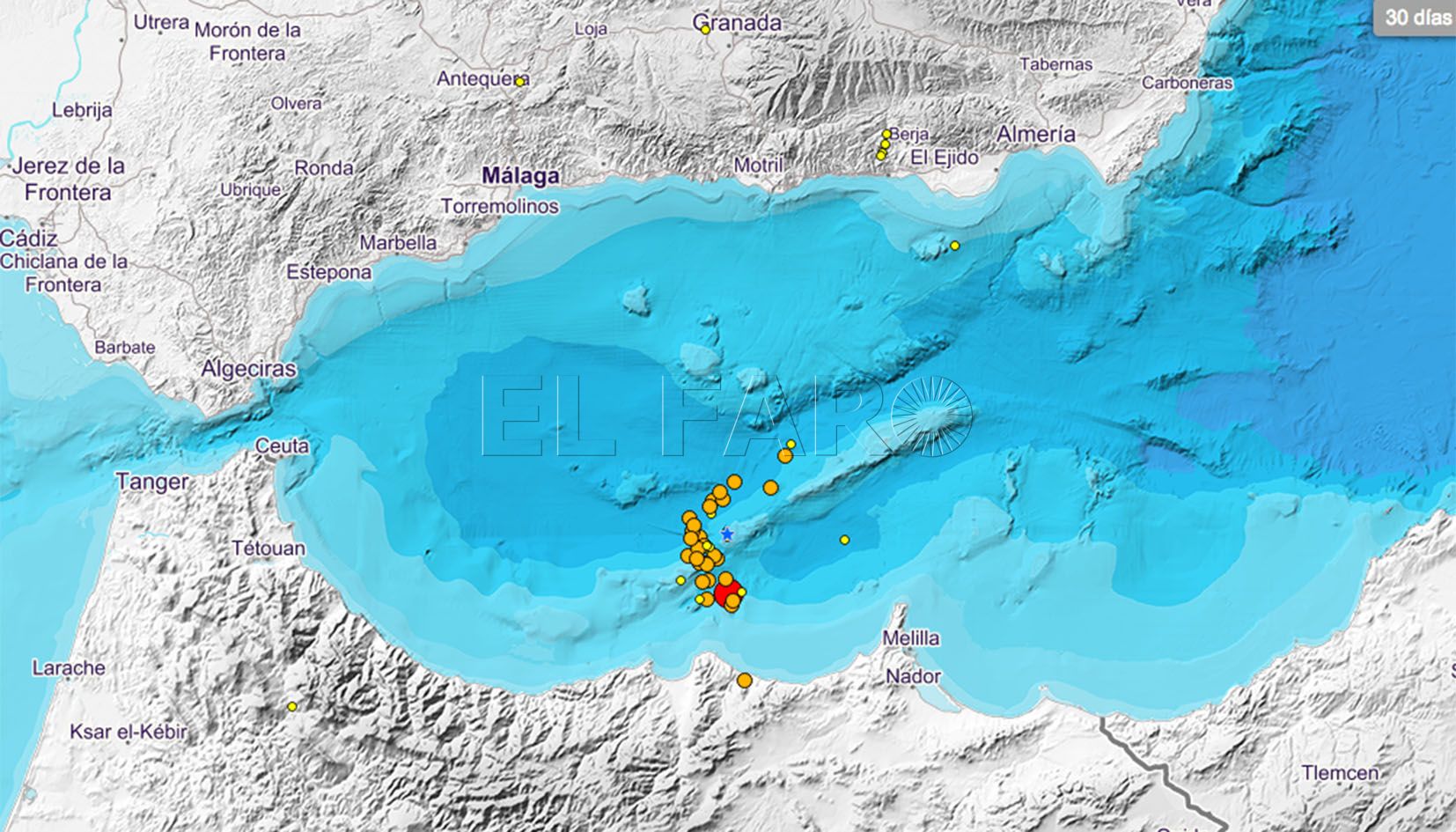 Melilla se desvela con un terremoto de 4,1 a las 5:23 horas