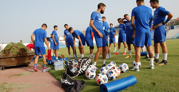 Los azulinos vuelven a los entrenamientos en el Álvarez Claro