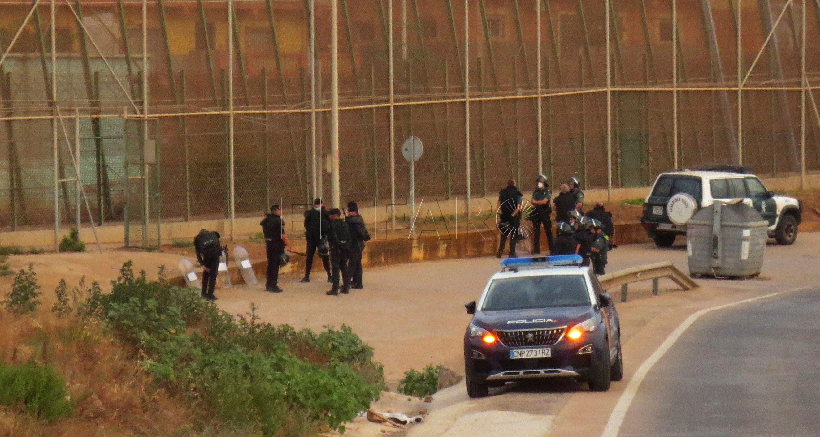 El dispositivo anti-intrusión disuade la entrada migrantes por la valla