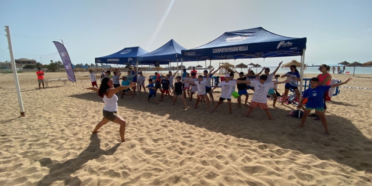 El campus de voley sigue a pleno rendimiento