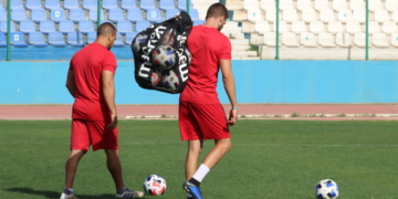 Imagen de una de las sesiones de entrenamientos.