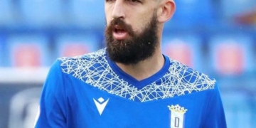 El jugador, en uno de los partidos de la temporada pasada.