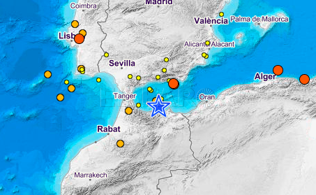 Un terremoto de 4 en Alborán Sur se siente este domingo en Melilla