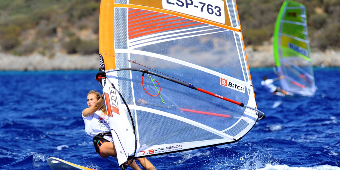 imagen de Elena Payá durante el primer día de competición en el Mundial que se celebra en la localidad turca de Bodrum, y en el que no le acompaño la suerte.