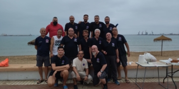 Alguno de los pescadores deportivos que se dieron cota en esta competición local.