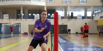 Nona, durante una de las sesiones de entrenamiento.