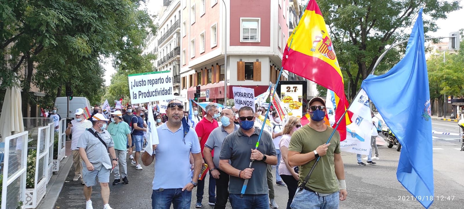 Convocatoria de la Asociación Unificada de Guardias Civiles y del Sindicato Unificado de Policía para la manifestación de este sábado