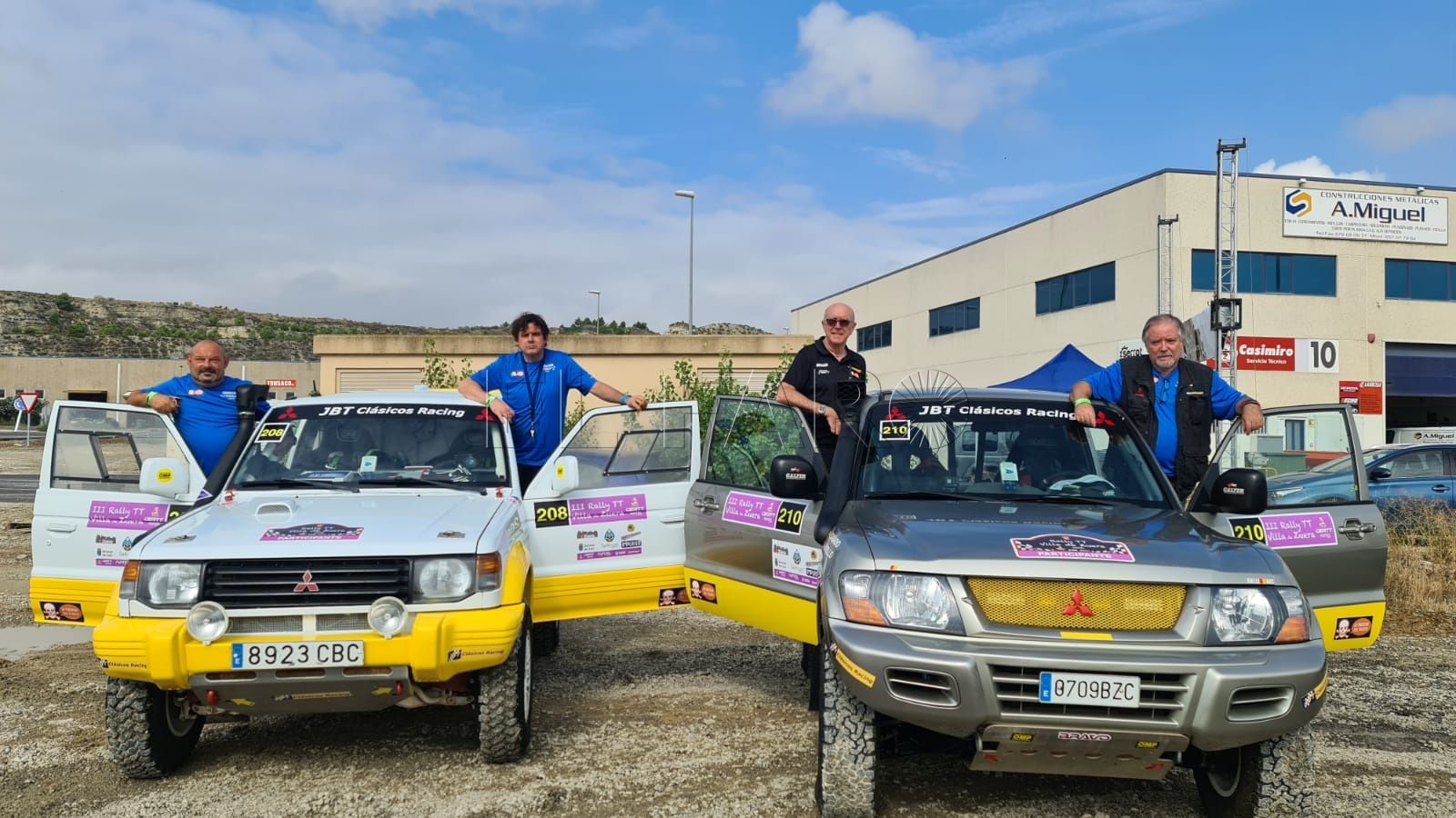 La escudería JBT Clásicos Rácing termina con buen sabor de boca el Rally Villa de Zuera