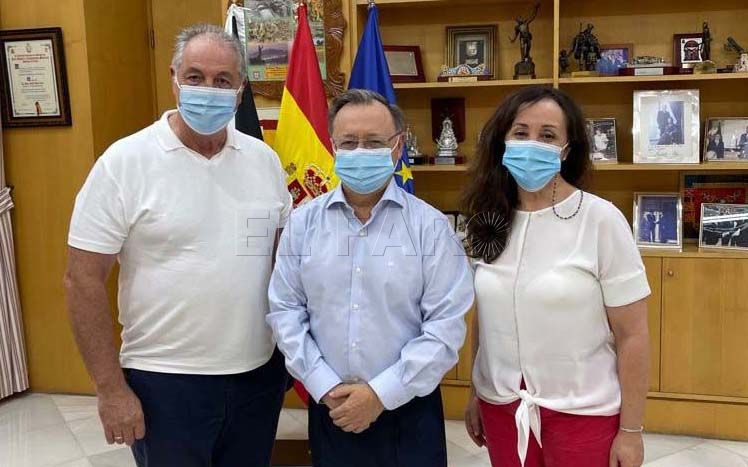 Delgado, el presidente de Promesa Melilla, visita Procesa en Ceuta y se reúne con Juan Vivas